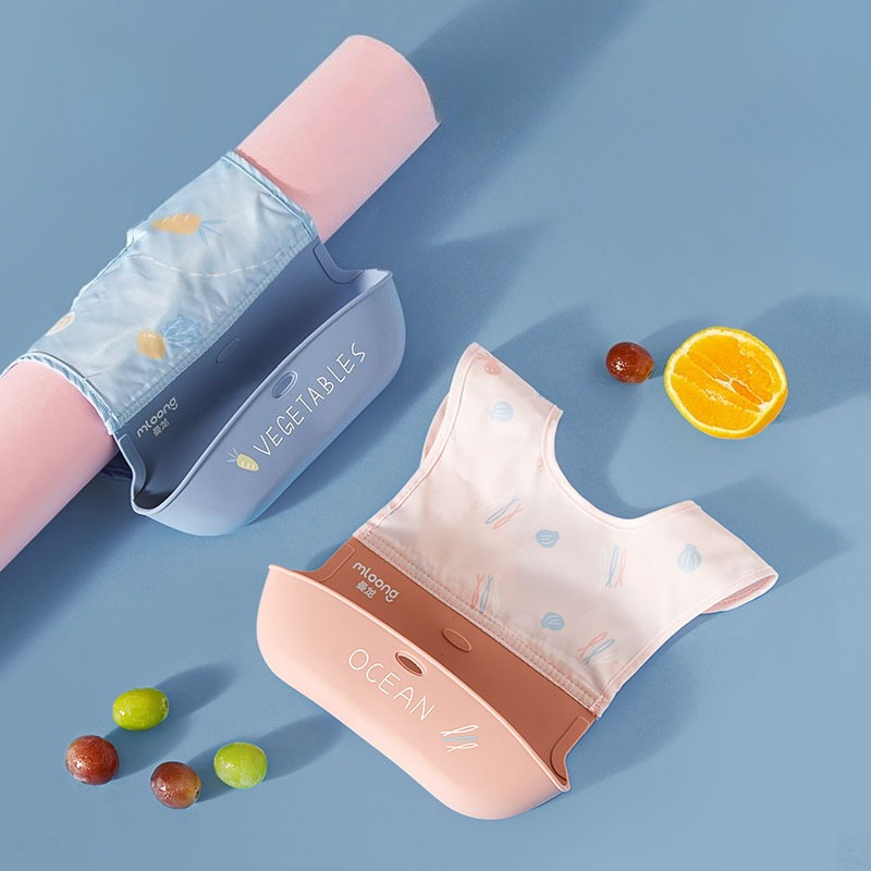 Silicone Baby Bibs - Bavoirs imperméables pour enfants, écharpe en
