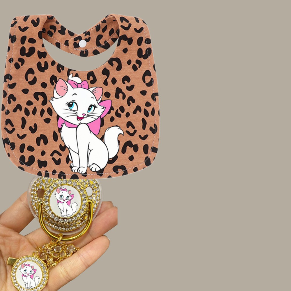 Silicone Baby Bibs - Ensemble adorable pour nouveau-né, avec tétine