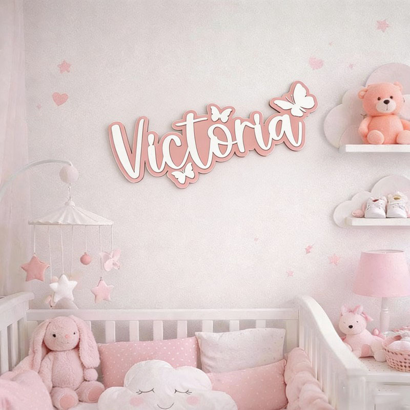 Plaque nominative en bois pers - Baby Products Decoration avis et prix