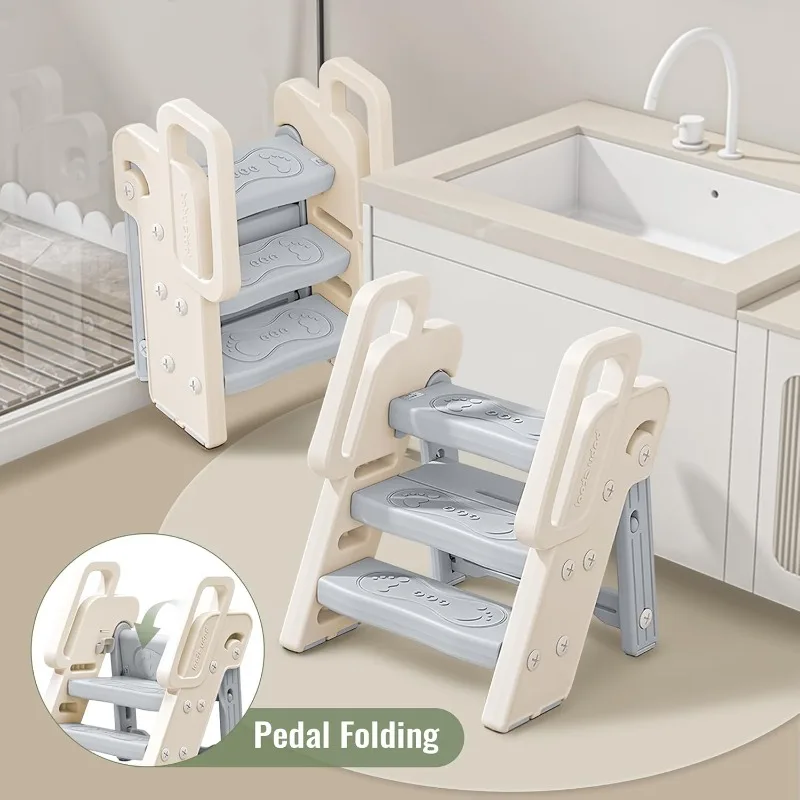 Tabouret 3 marches avec poigné - Toddler Learning Tower avis et prix