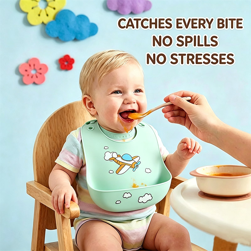 Bavoir d'alimentation en silic - Silicone Baby Bibs avis et prix