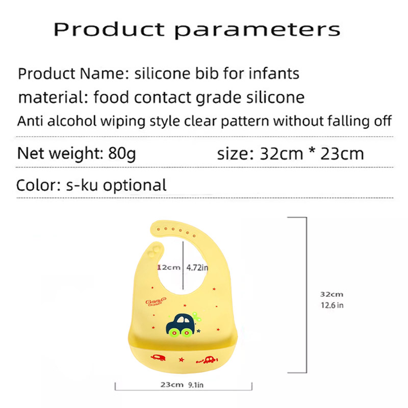 Bavoir d'alimentation en silic - Silicone Baby Bibs avis et prix