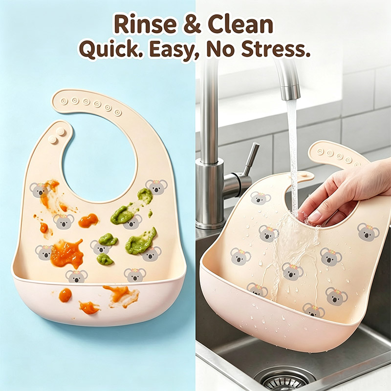 Bavoir d'alimentation en silic - Silicone Baby Bibs avis et prix