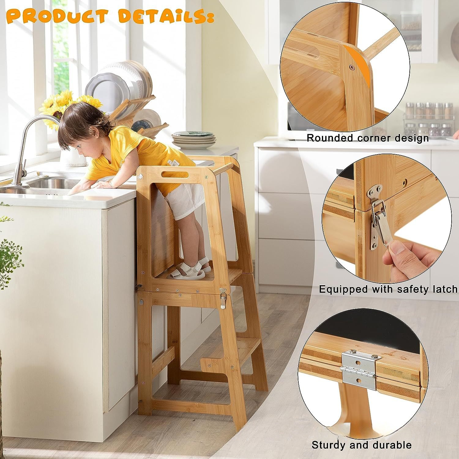 Tour de cuisine pliable pour t - Toddler Learning Tower avis et prix
