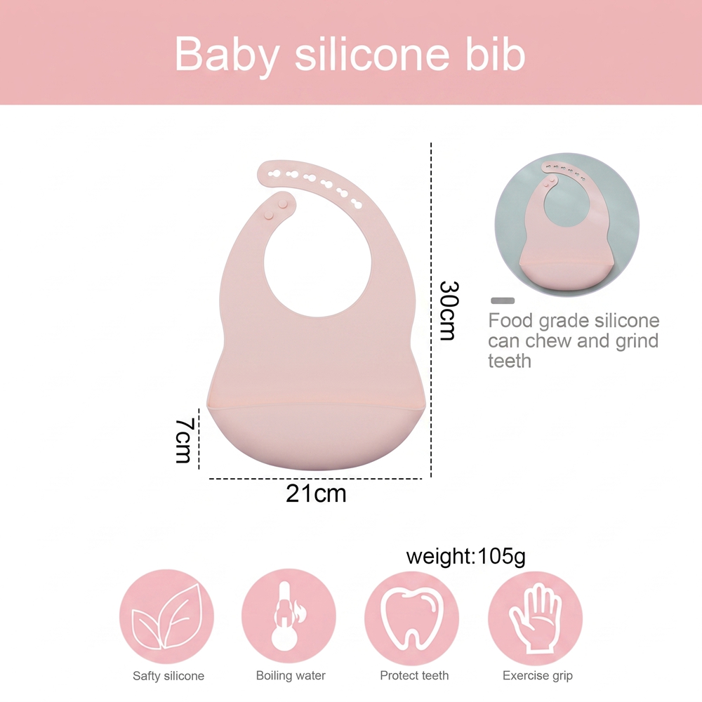 Bavoirs pour bébé en silicone  - Silicone Baby Bibs avis et prix